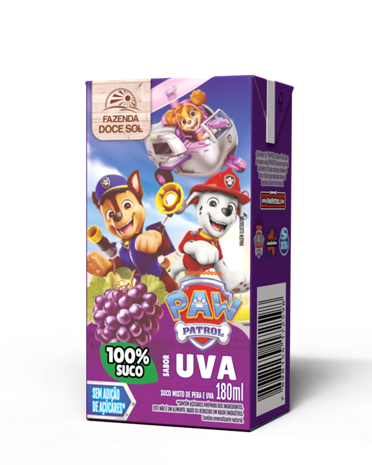 PATRULHA CANINA PERA E UVA 180ML