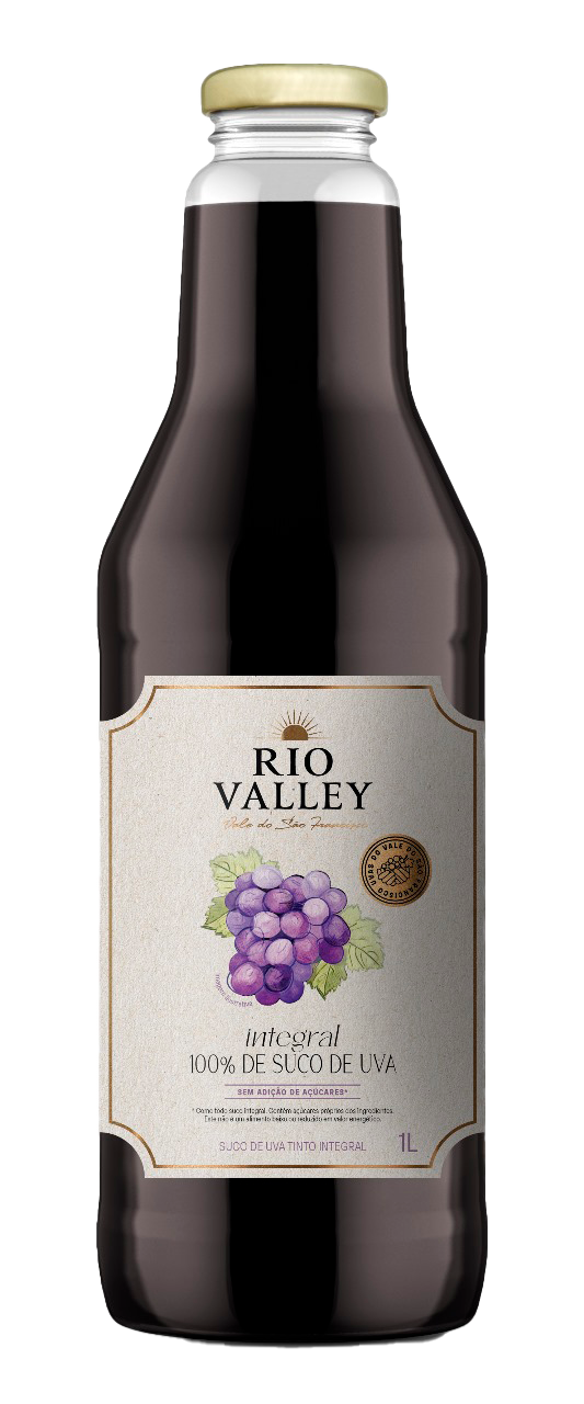 SUCO DE UVA TINTO INTEGRAL RIO VALLEY 1L